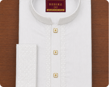 Ivory Cotton Panjabi